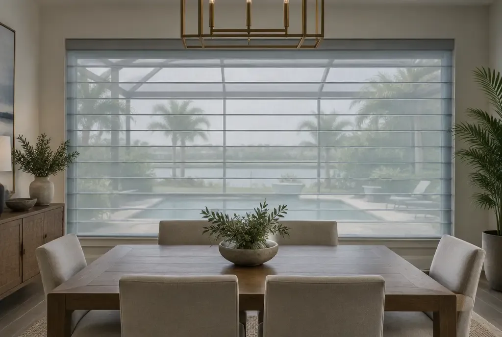 Sheer shades filtering daylight in a living room, photo 3